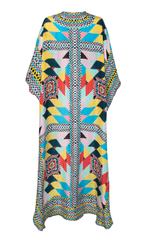 Temperley London Long Misty Kaftan Blue