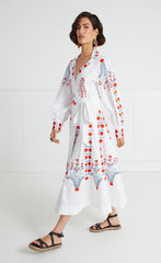 Temperley London Langley Wrap Dress White