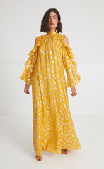 Temperley London Lorene Dress Golden Yellow
