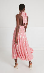 Temperley London Lorene Halter Dress Indian Pink