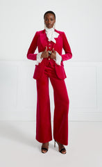 Temperley London Clove Velvet Jacket Hot Pink