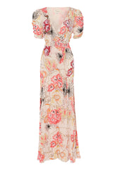 Chessie Print Rosewater Wrap Dress