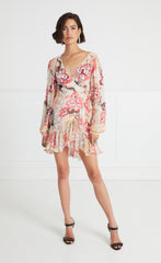 Chessie Print Rosewater Mini Dress 