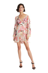 Chessie Print Rosewater Mini Dress