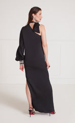 Temperley London Adalina Draped Dress Black