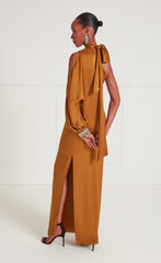 Temperley London Adalina Draped Dress Honey