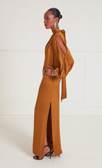 Temperley London Adalina Draped Dress Honey