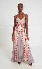 Temperley London Remi Strappy Dress Blush