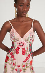 Temperley London Remi Strappy Dress Blush