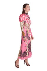 Cici Print Tie Azalea Maxi Dress