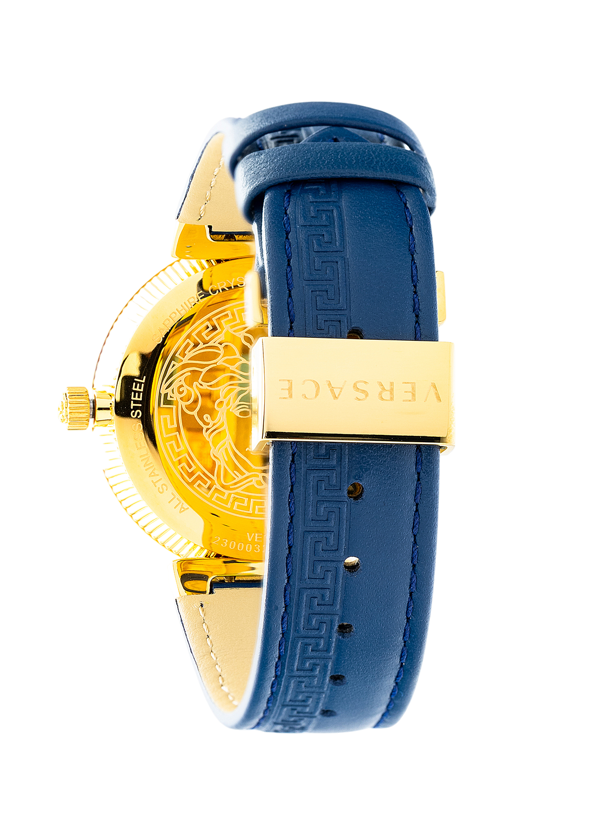 Daphnis Blue Dial Gold-Tone Watch