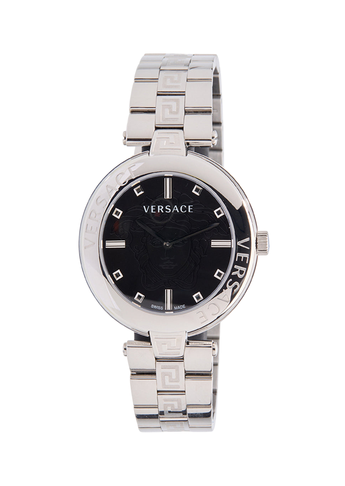 Versace Versace Women's New Lady Quartz Black/Silver Watch
