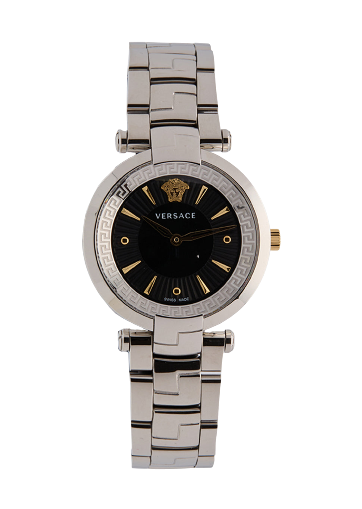 Versace Versace Women's Revive Quartz Black/Silver Watch