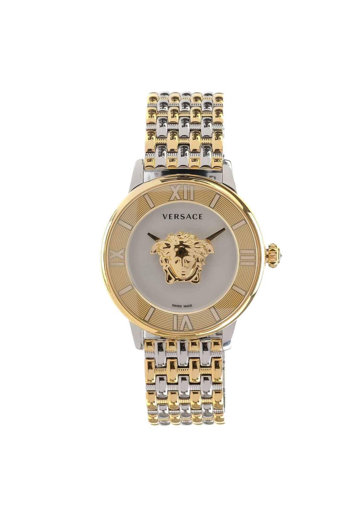 La Medusa Quartz Silver Dial Two-Tone Watch