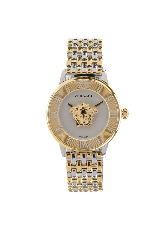 La Medusa Quartz Silver Dial Two-Tone Watch