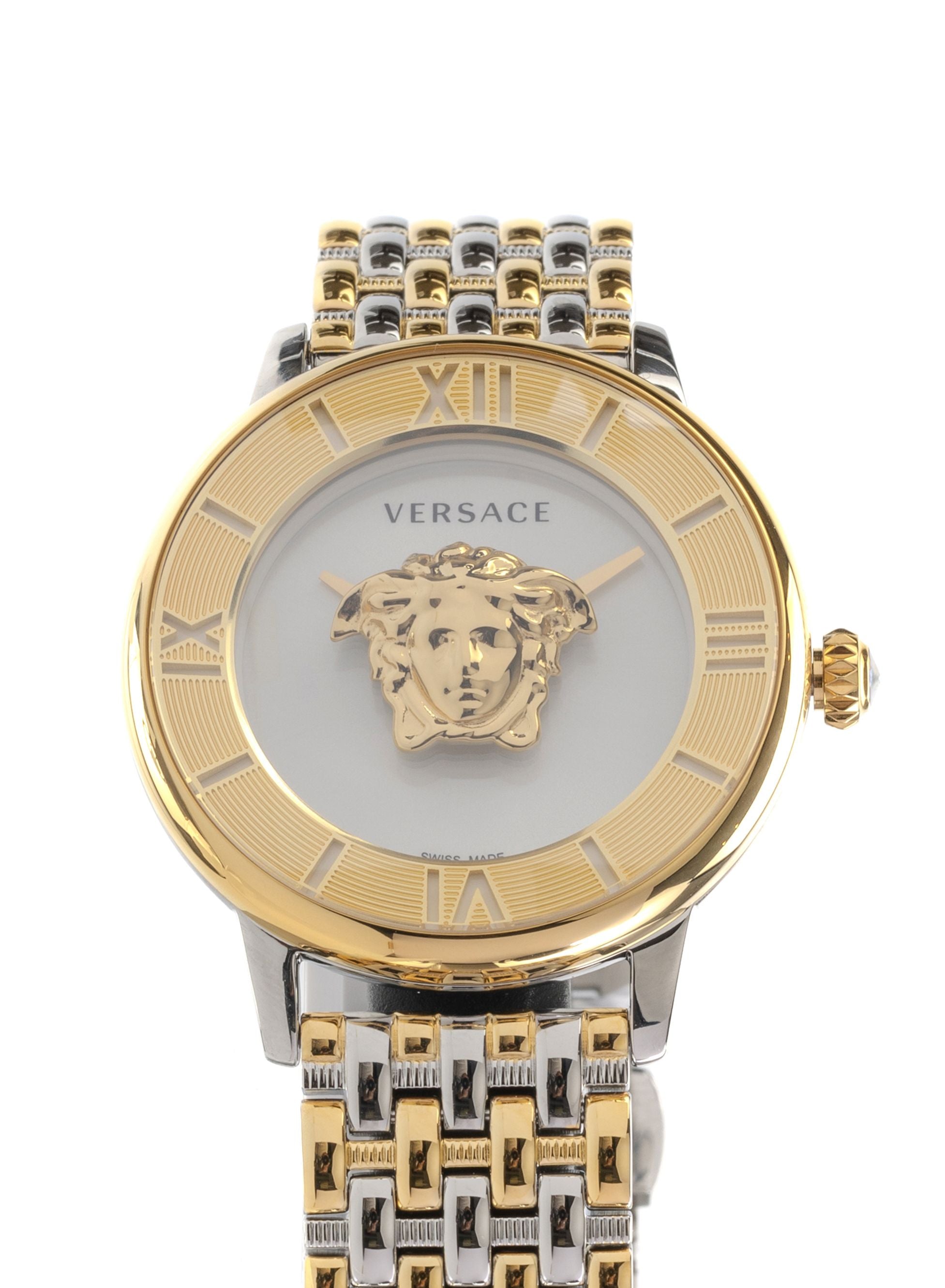 La Medusa Quartz Silver Dial Two-Tone Watch