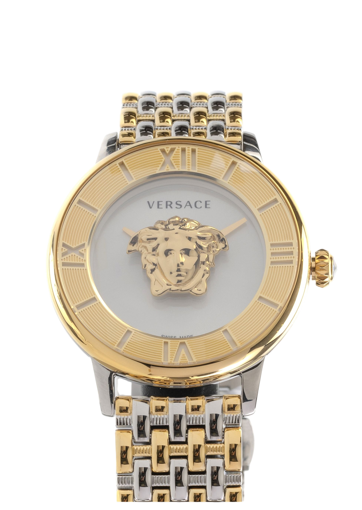 La Medusa Quartz Silver Dial Two-Tone Watch