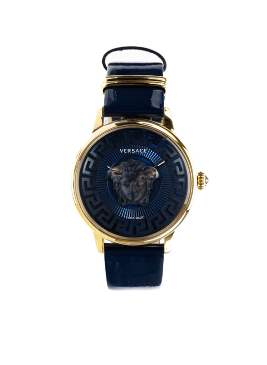 Medusa Alchemy Quartz Blue Dial Watch