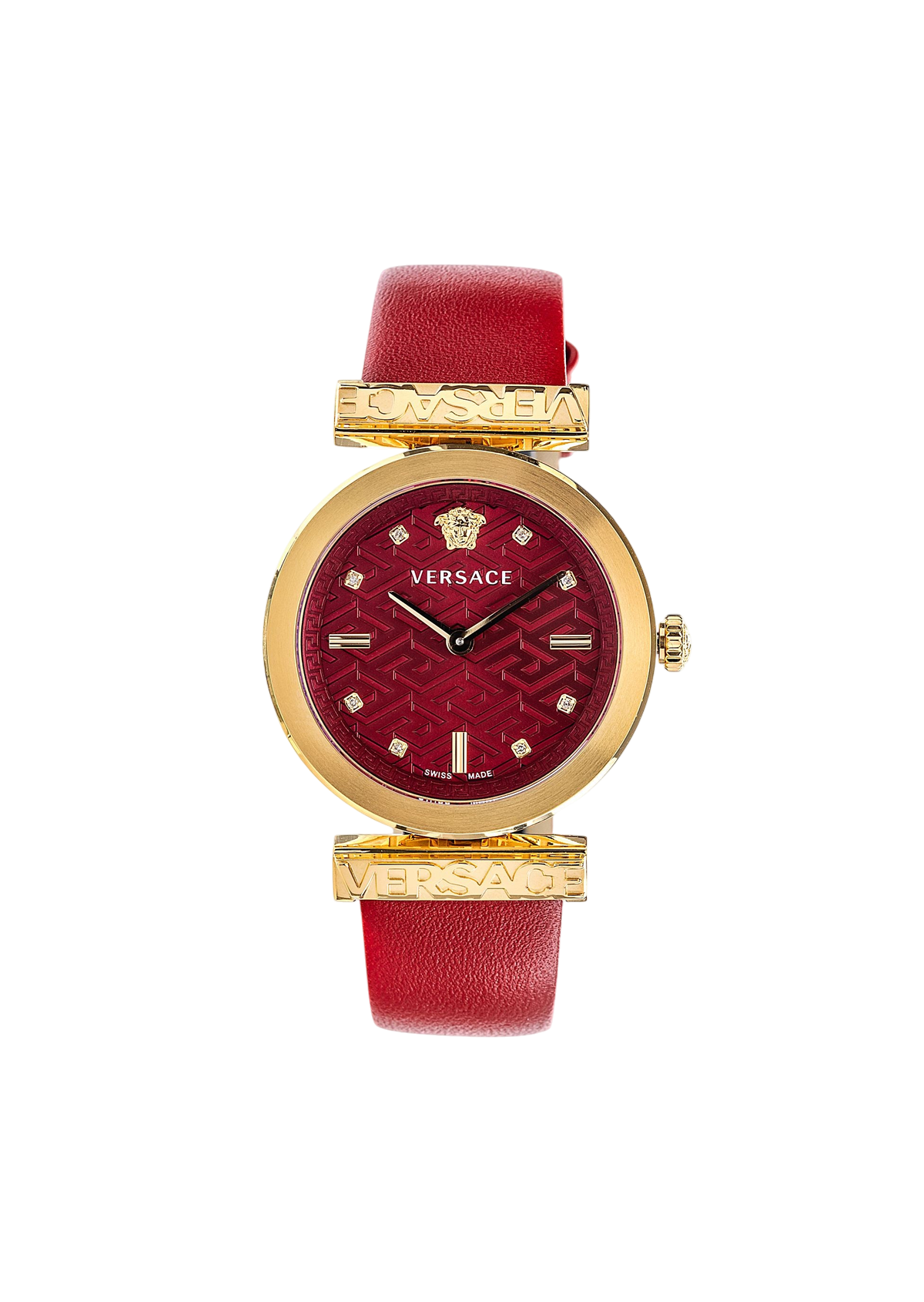 Regalia Quartz Crystal Red Dial Watch