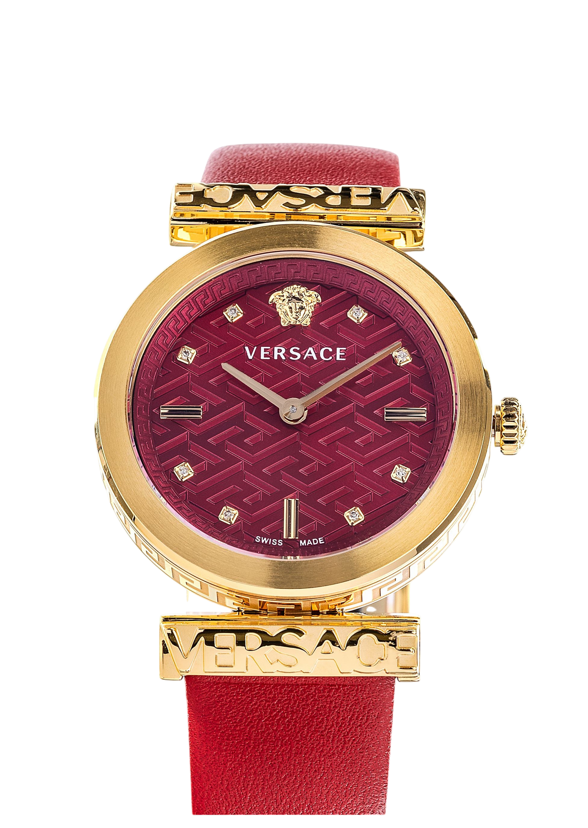 Regalia Quartz Crystal Red Dial Watch