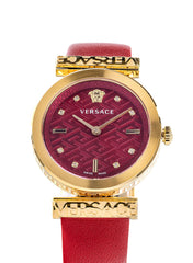 Regalia Quartz Crystal Red Dial Watch