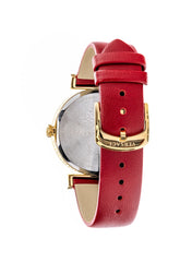 Regalia Quartz Crystal Red Dial Watch
