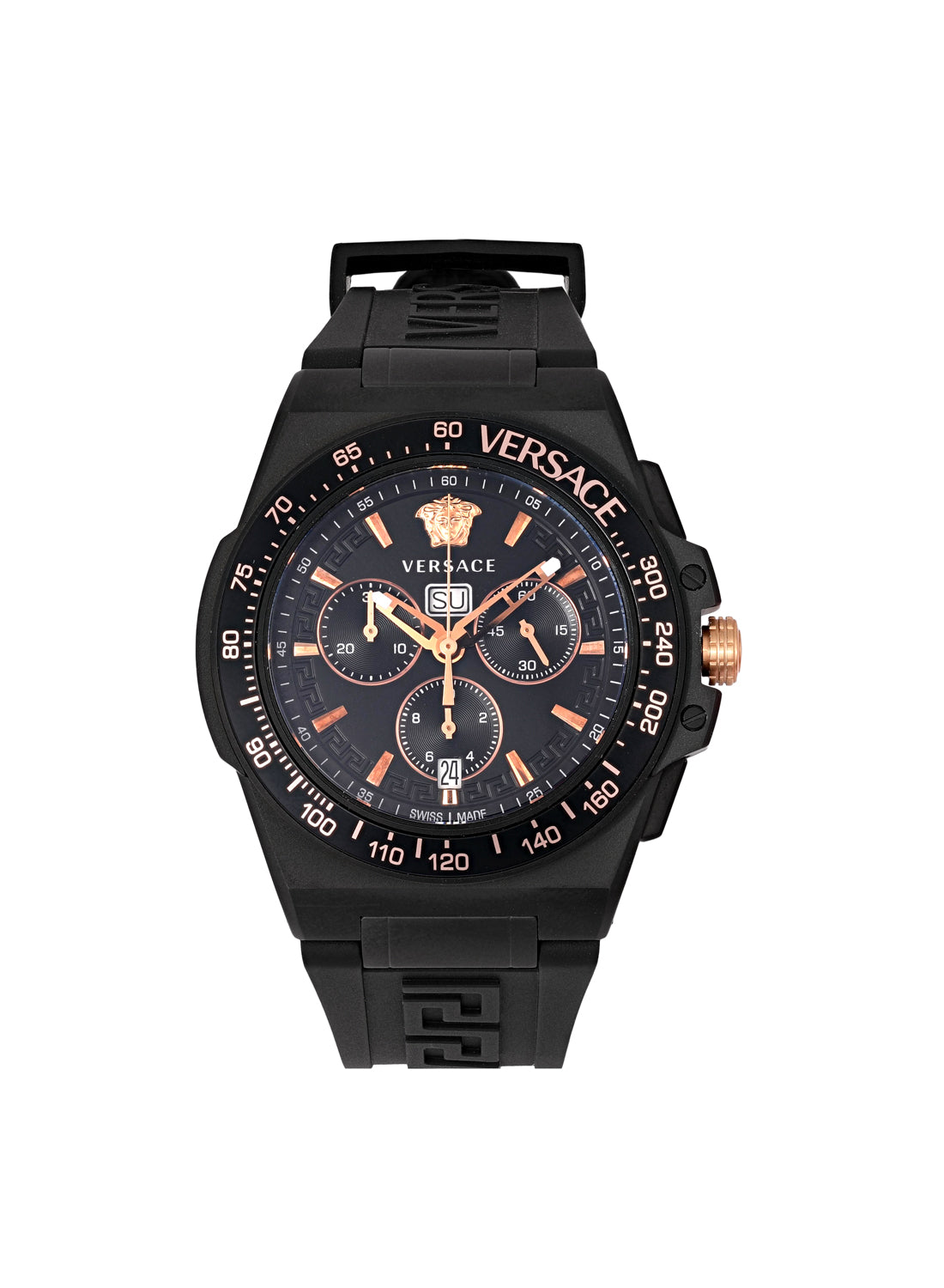 Greca Extreme Chrono Quartz Black Dial Watch