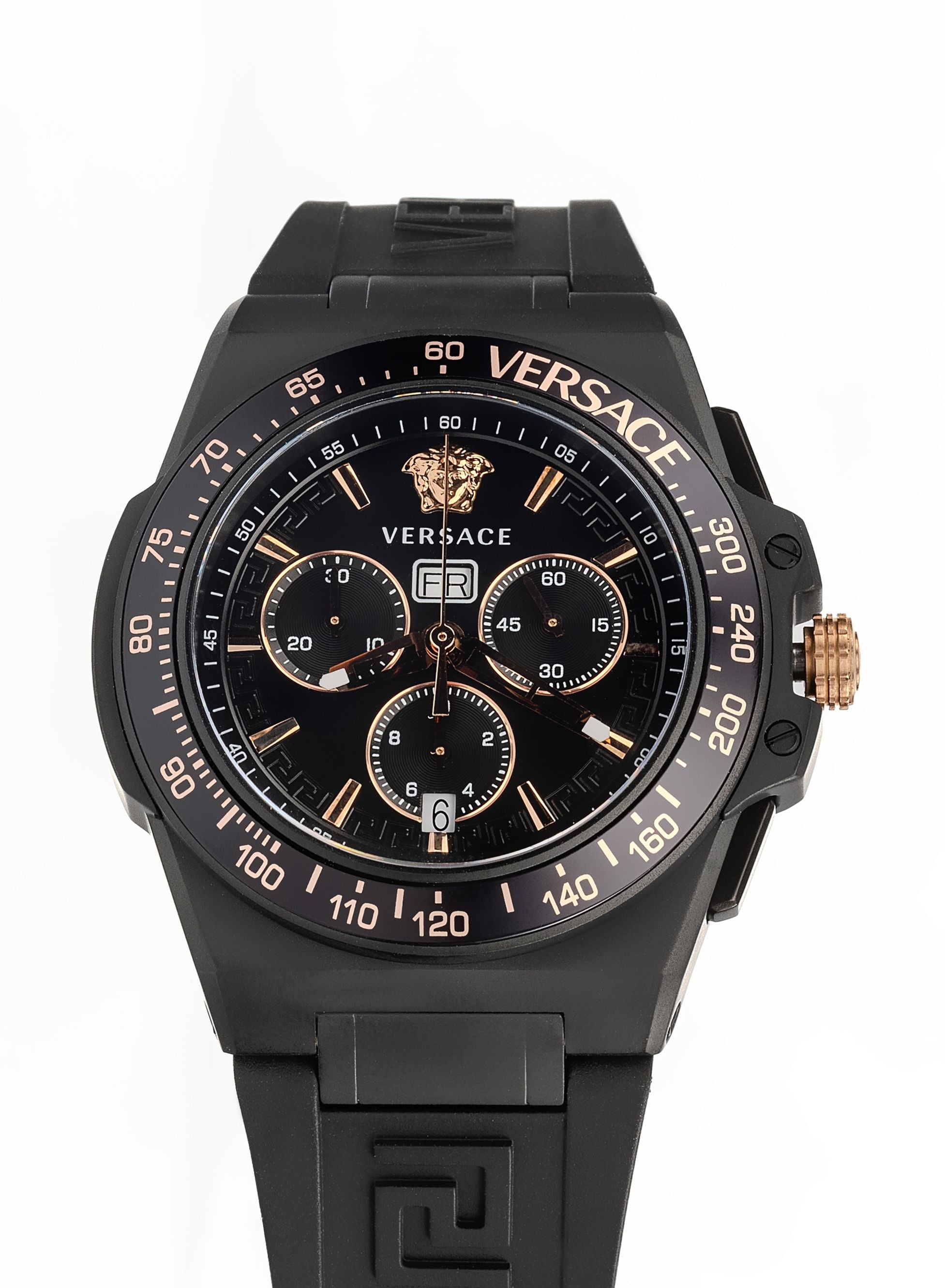 Greca Extreme Chronograph Quartz Black Dial Watch