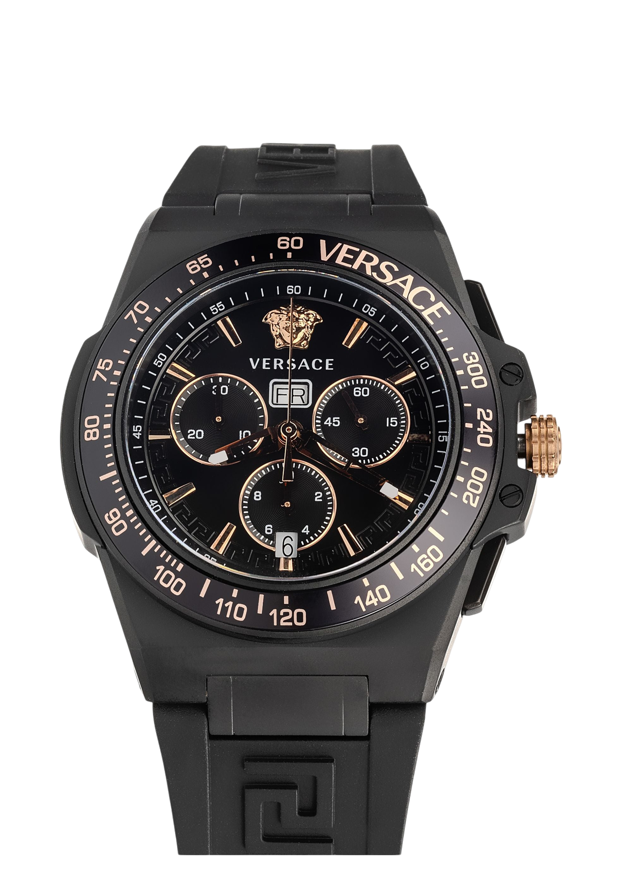 Greca Extreme Chronograph Quartz Black Dial Watch
