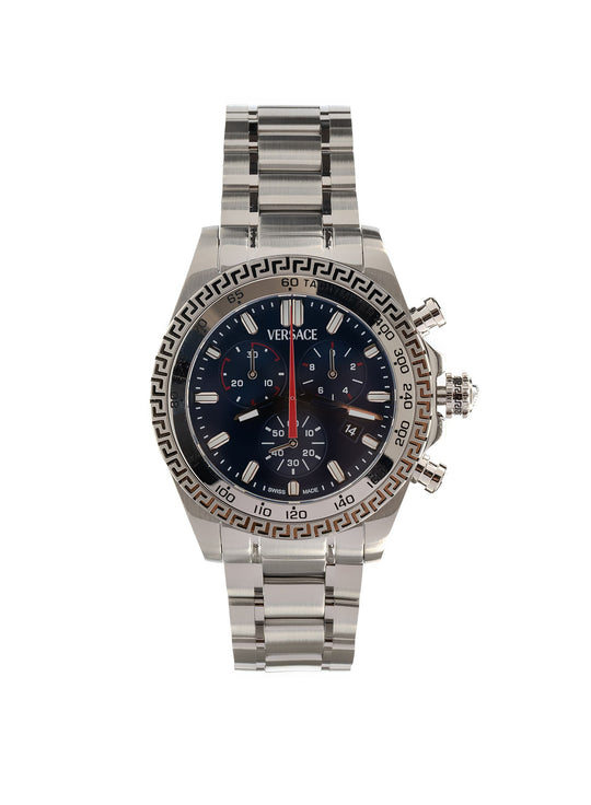 Chrono Chronograph Quartz Blue Dial Watch