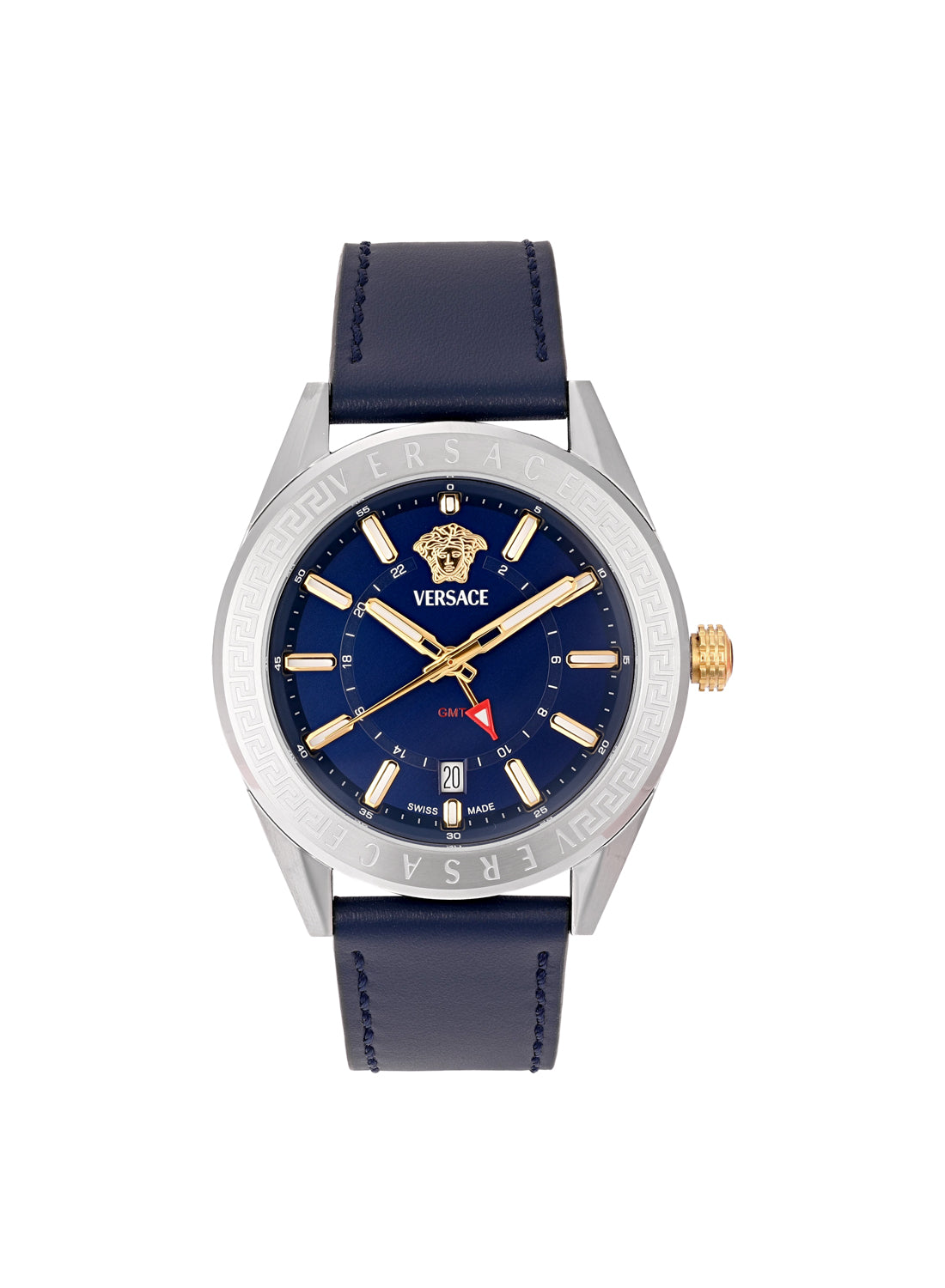 V-Code GMT Quartz Blue Dial Watch