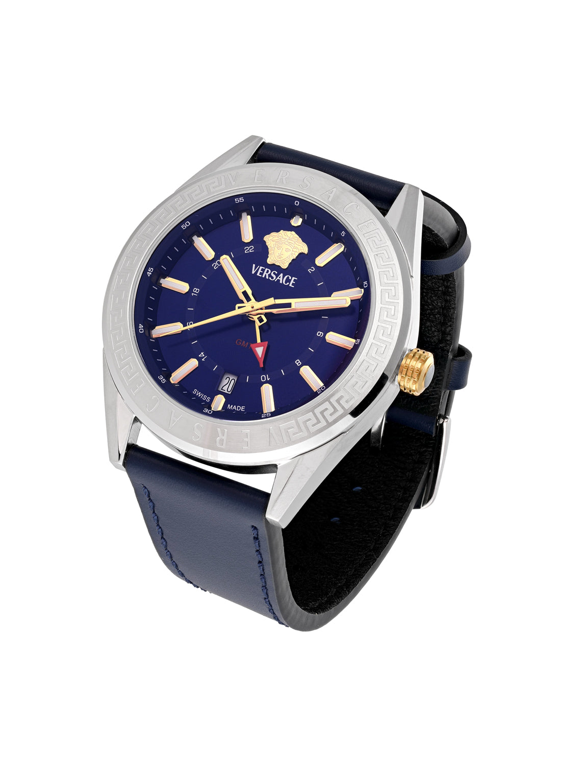 V-Code GMT Quartz Blue Dial Watch