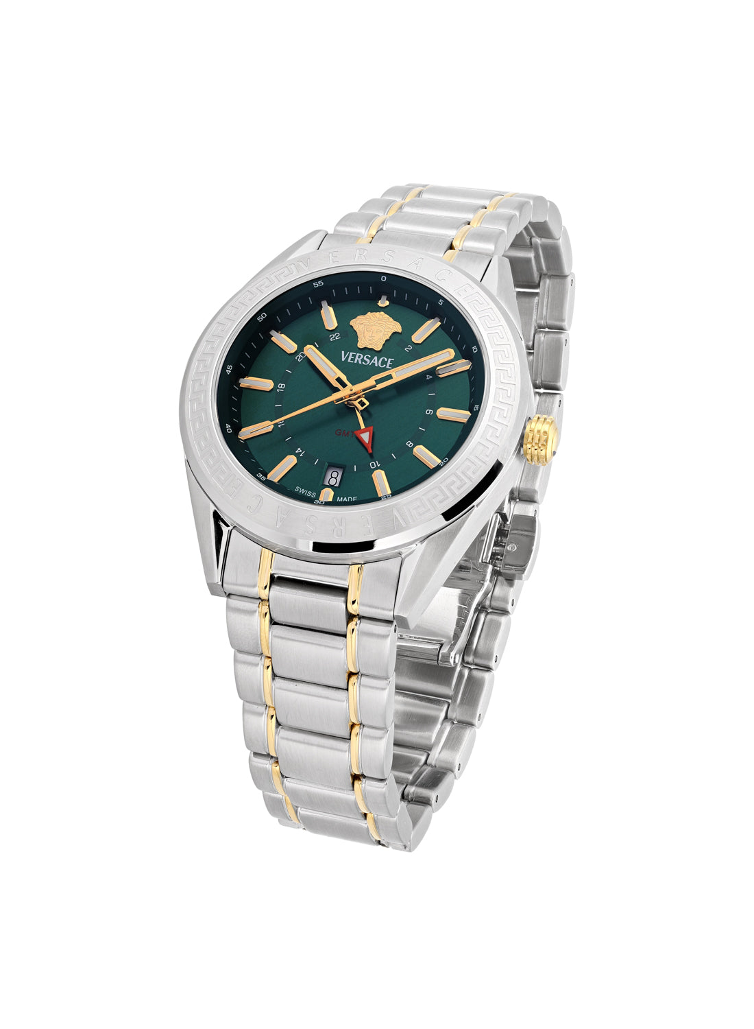 V-Code GMT Quartz Green Dial Watch
