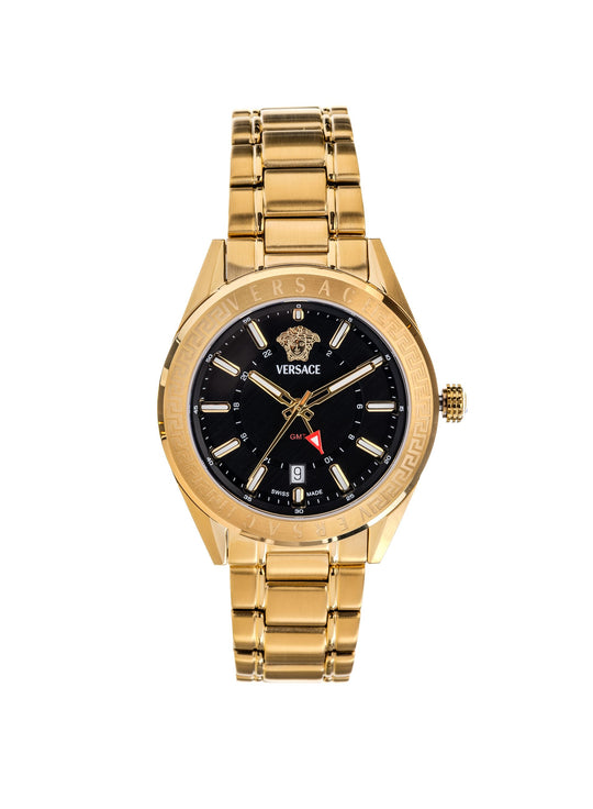 V-Code GMT Black Dial Watch