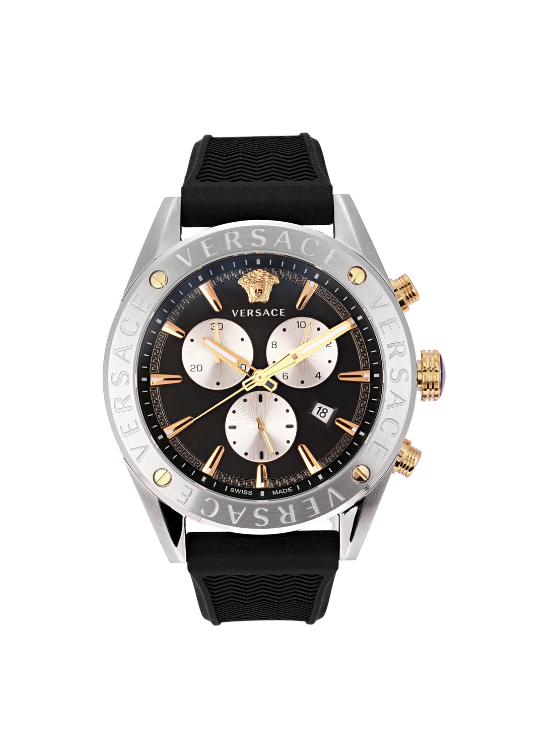 V-Chrono Quartz Black Dial Watch