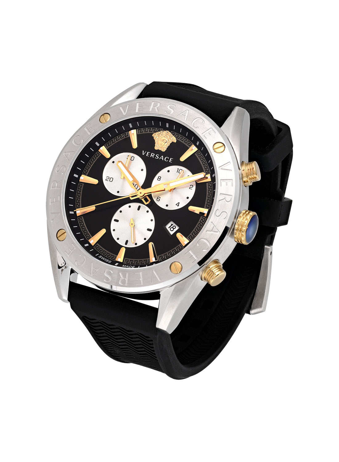 V-Chrono Quartz Black Dial Watch