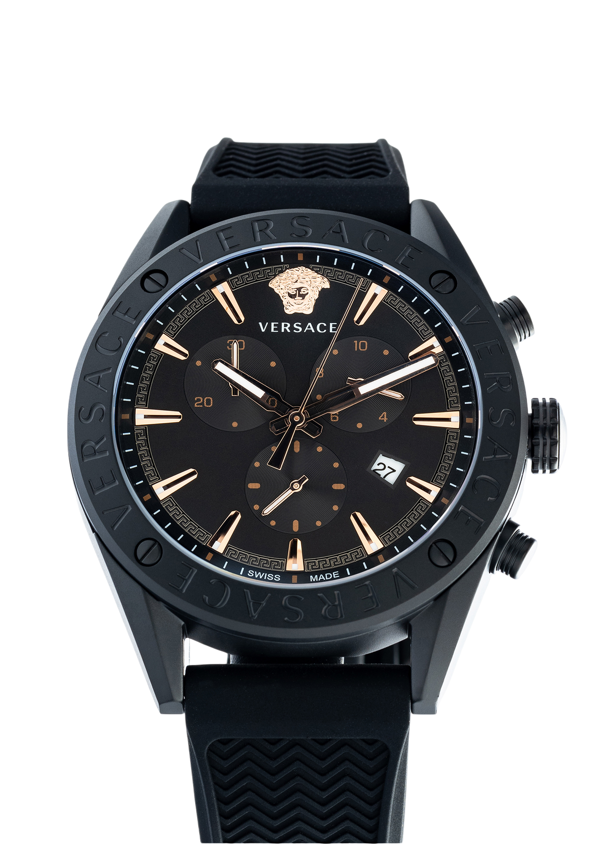 V-Chrono Quartz Black Dial Watch