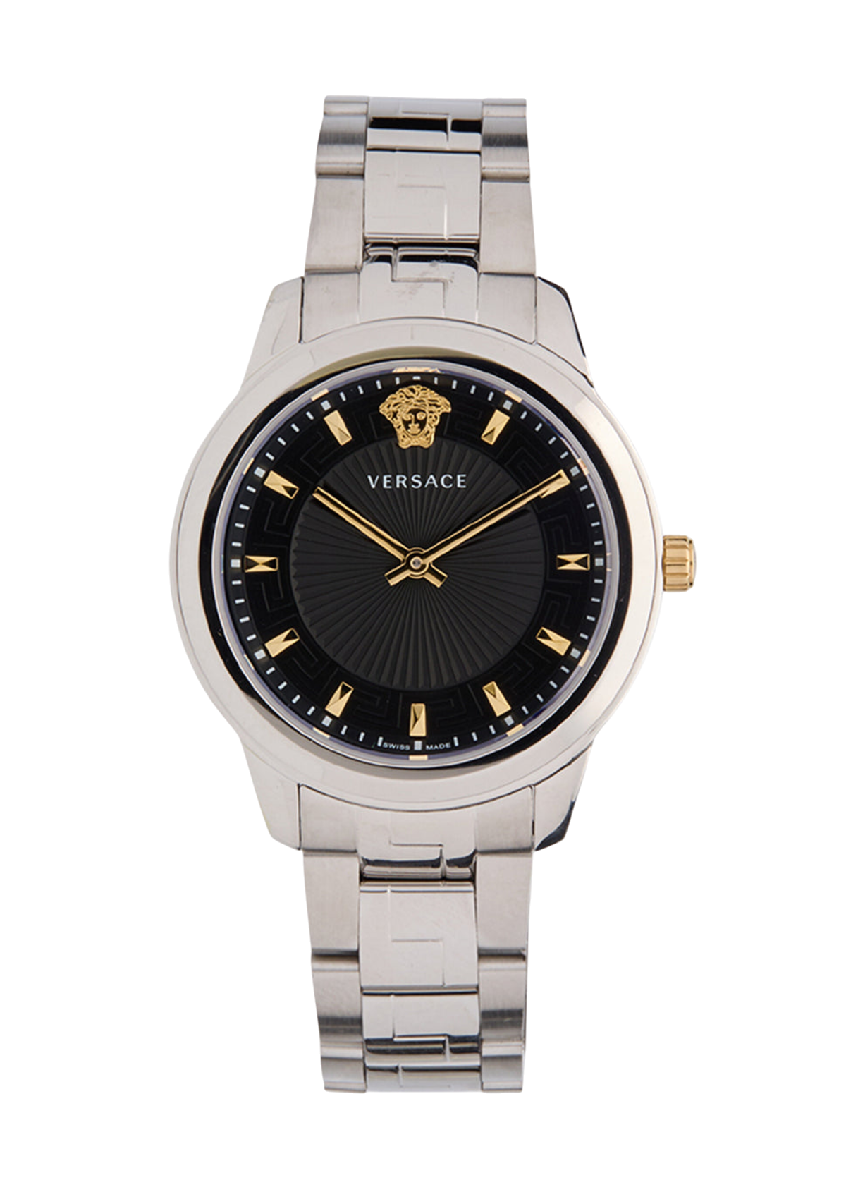 Versace Versace Women's Greca Ladies Black/Silver Watch