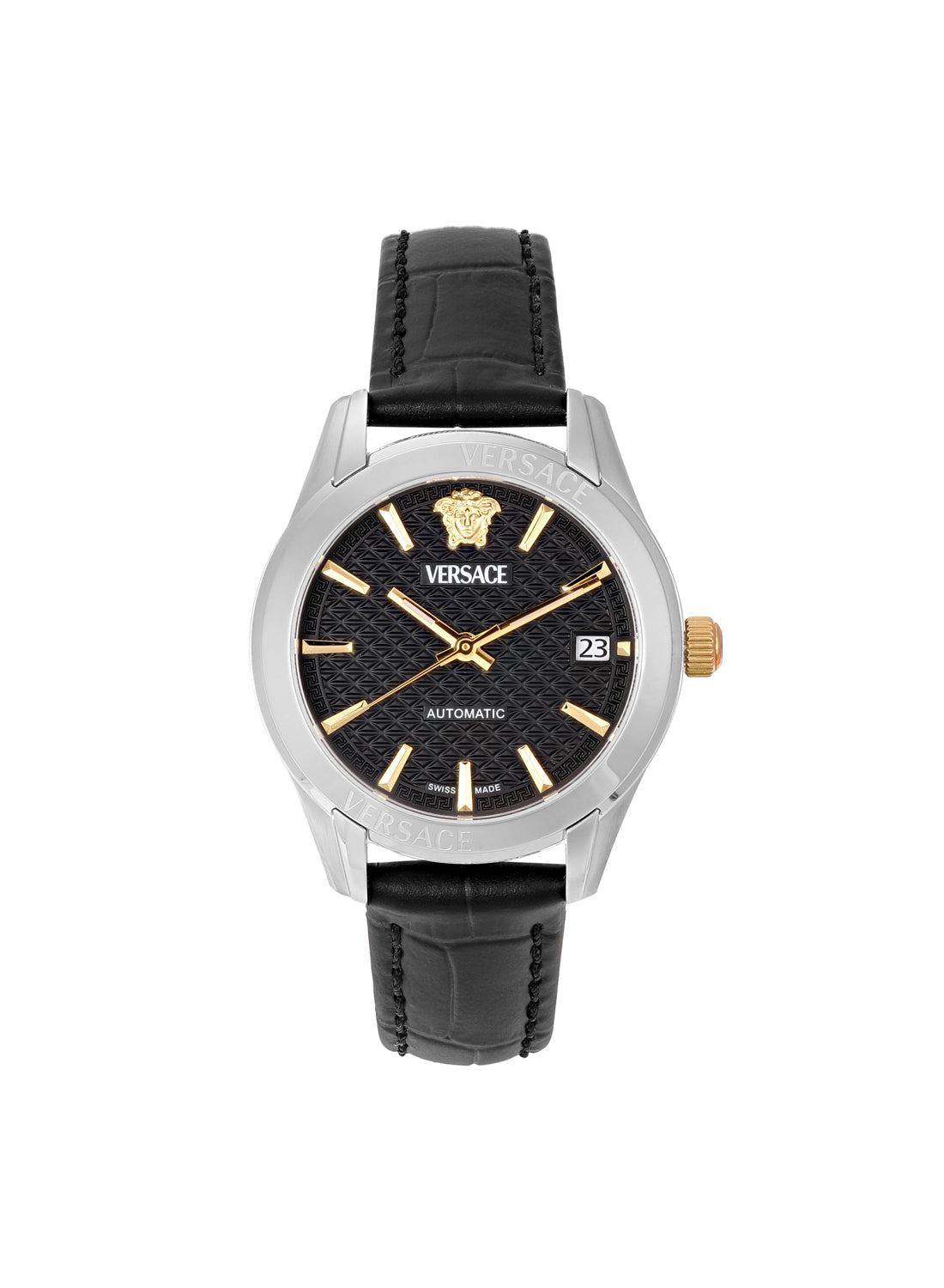 Greca Classic Automatic Black Dial Watch