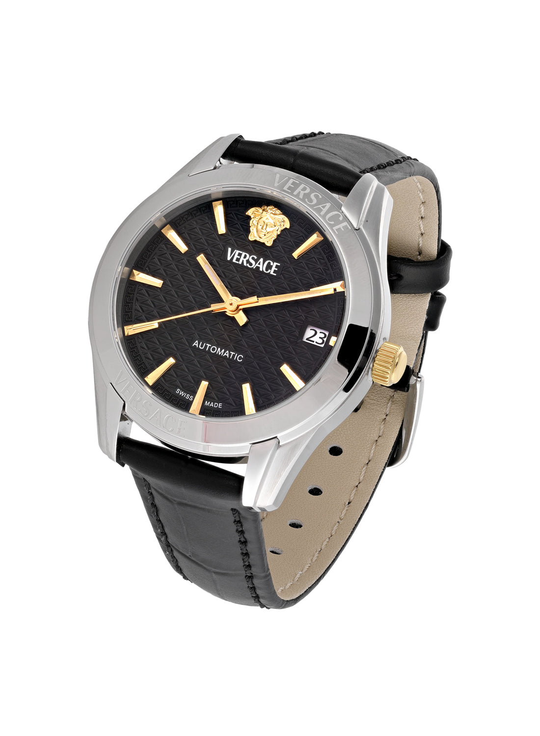 Greca Classic Automatic Black Dial Watch