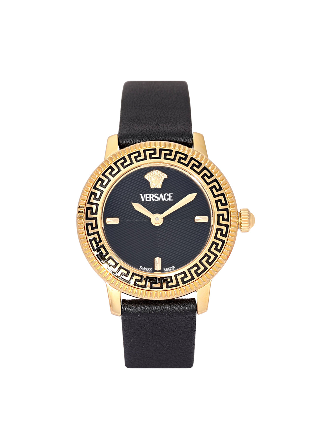 V-Icon Quartz Black Dial Watch