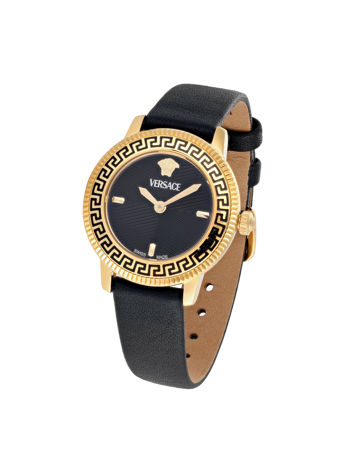 V-Icon Quartz Black Dial Watch
