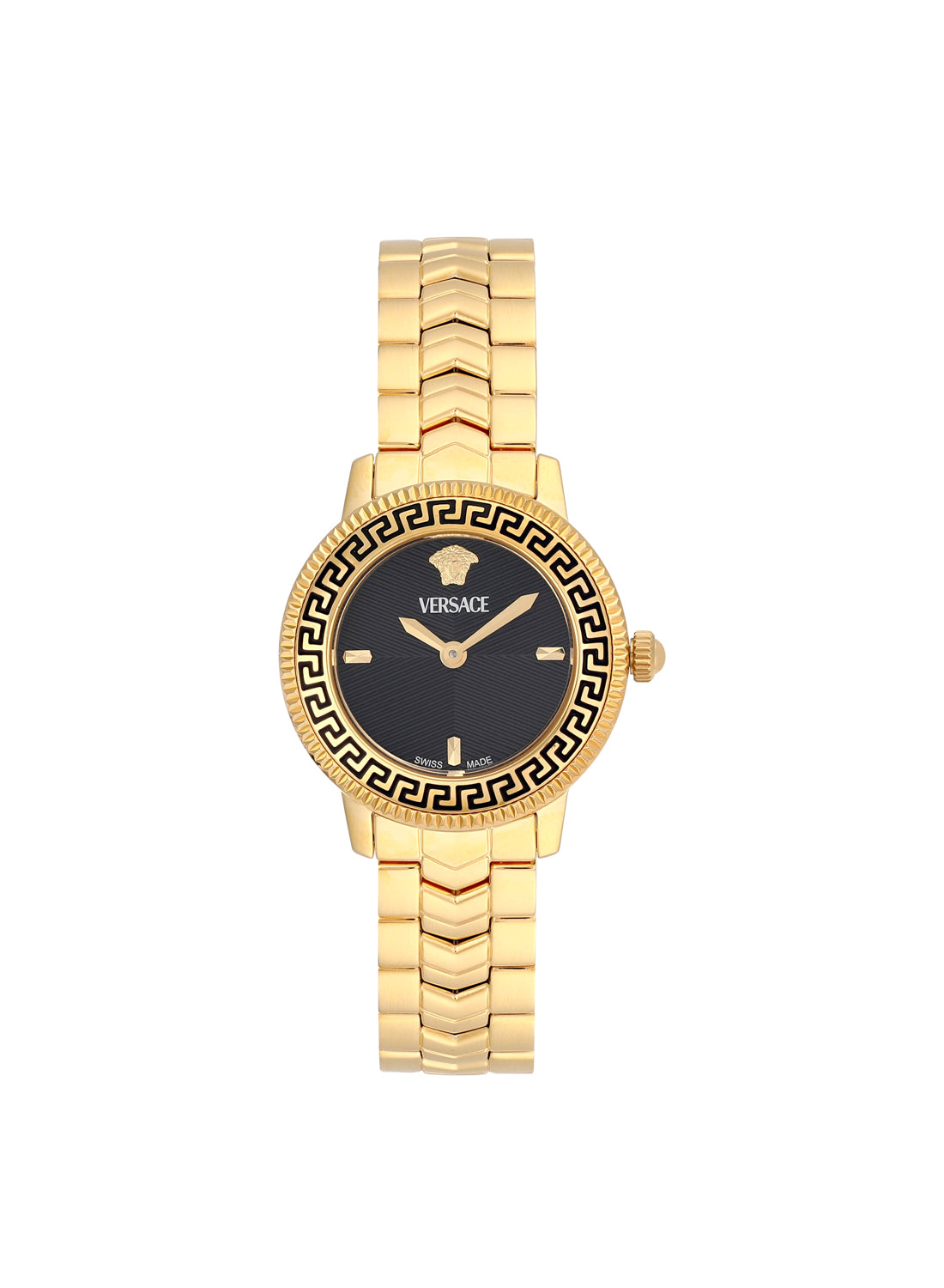 V-Icon Quartz Black Dial Watch