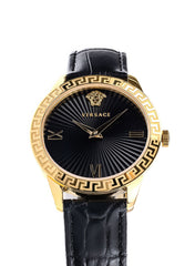 Greca Signature Quartz Black Dial Ladies Watch