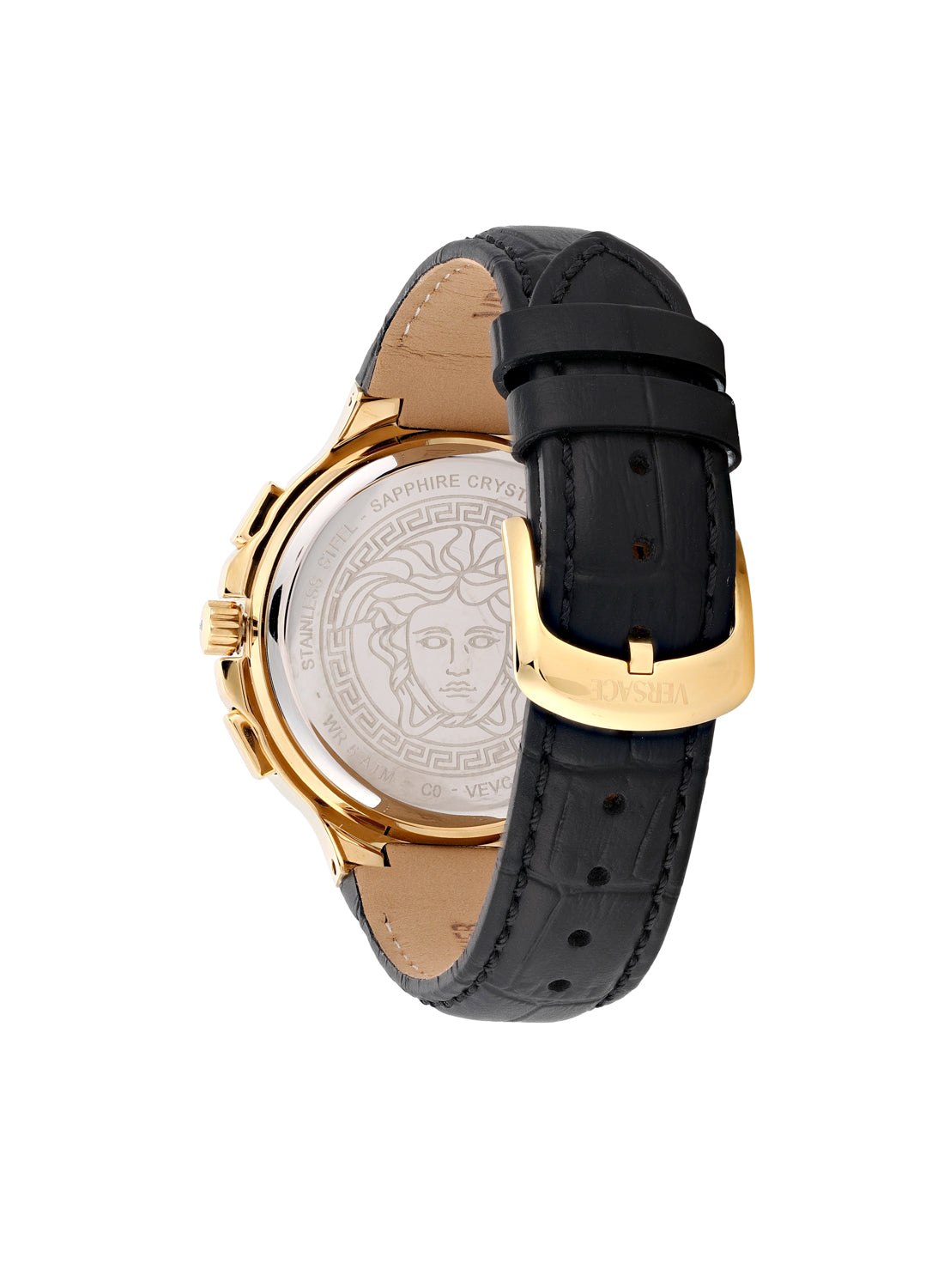 V-Chrono Square Quartz Black Dial Watch