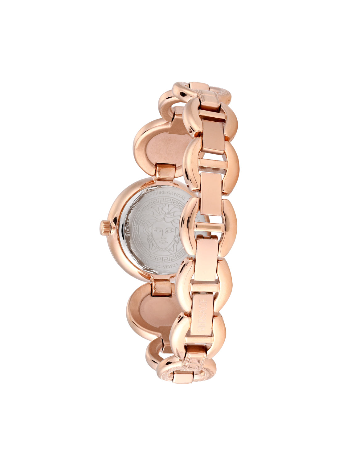 Greca Jewel Quartz Rose Gold Dial Watch