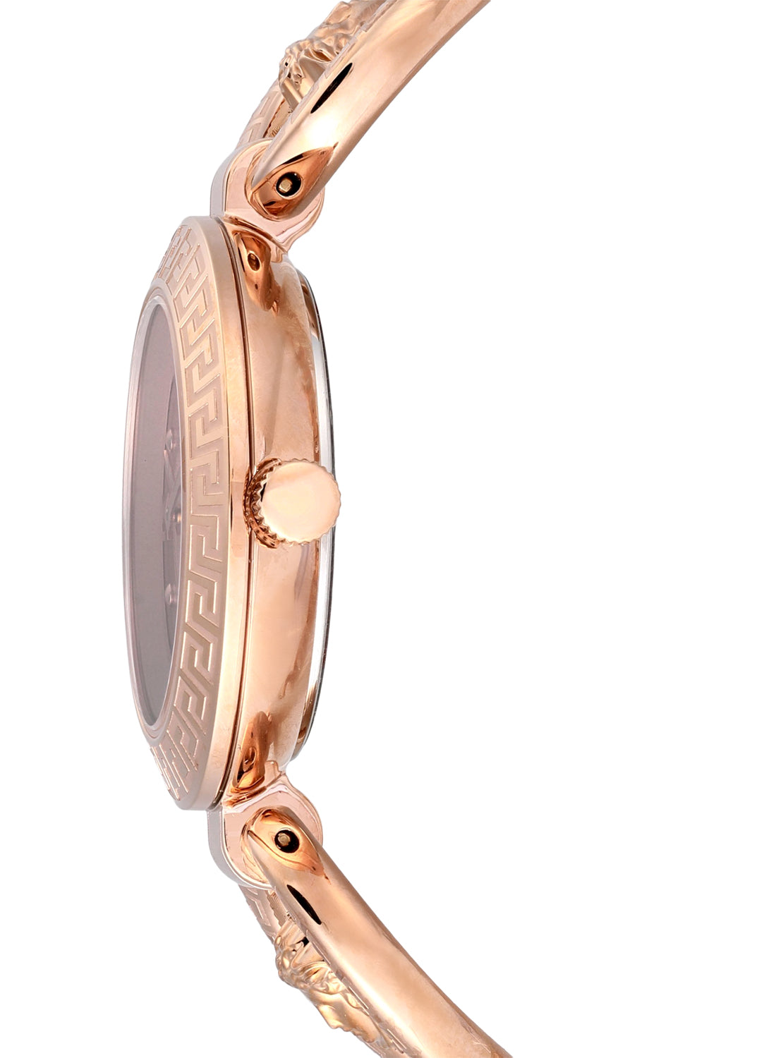 Greca Jewel Quartz Rose Gold Dial Watch