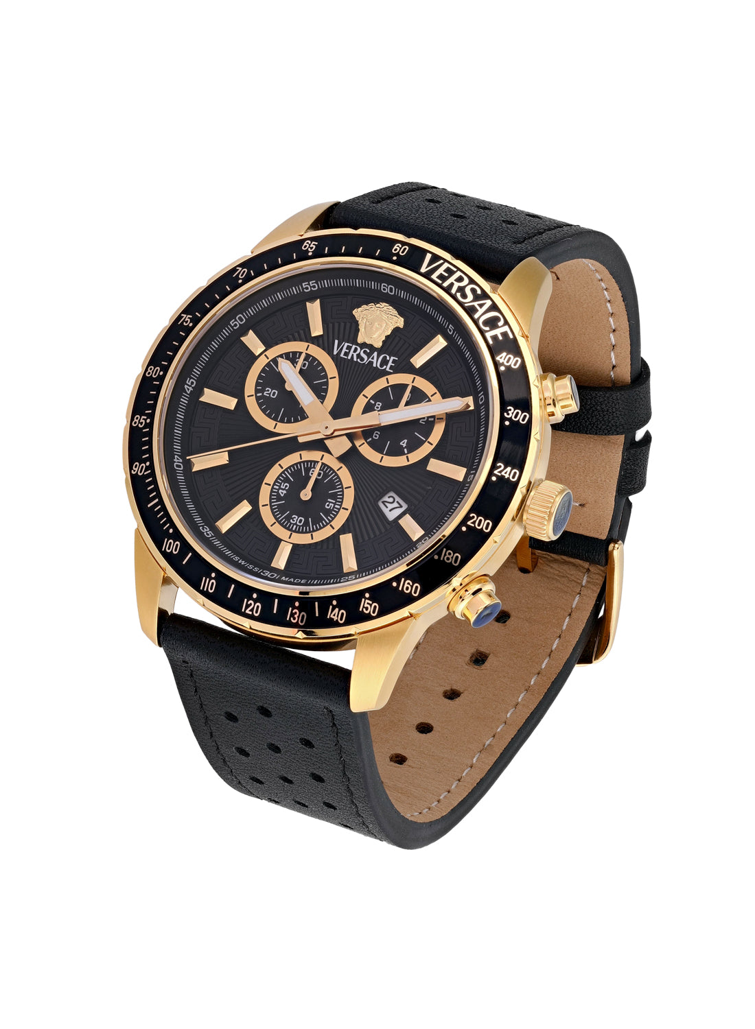 Sport Chrono Quartz Black Dial Watch
