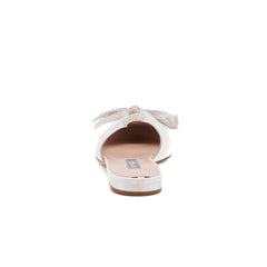 SJP by Sarah Jessica Parker Viv 10mm Ivory Satin Flat Sandals