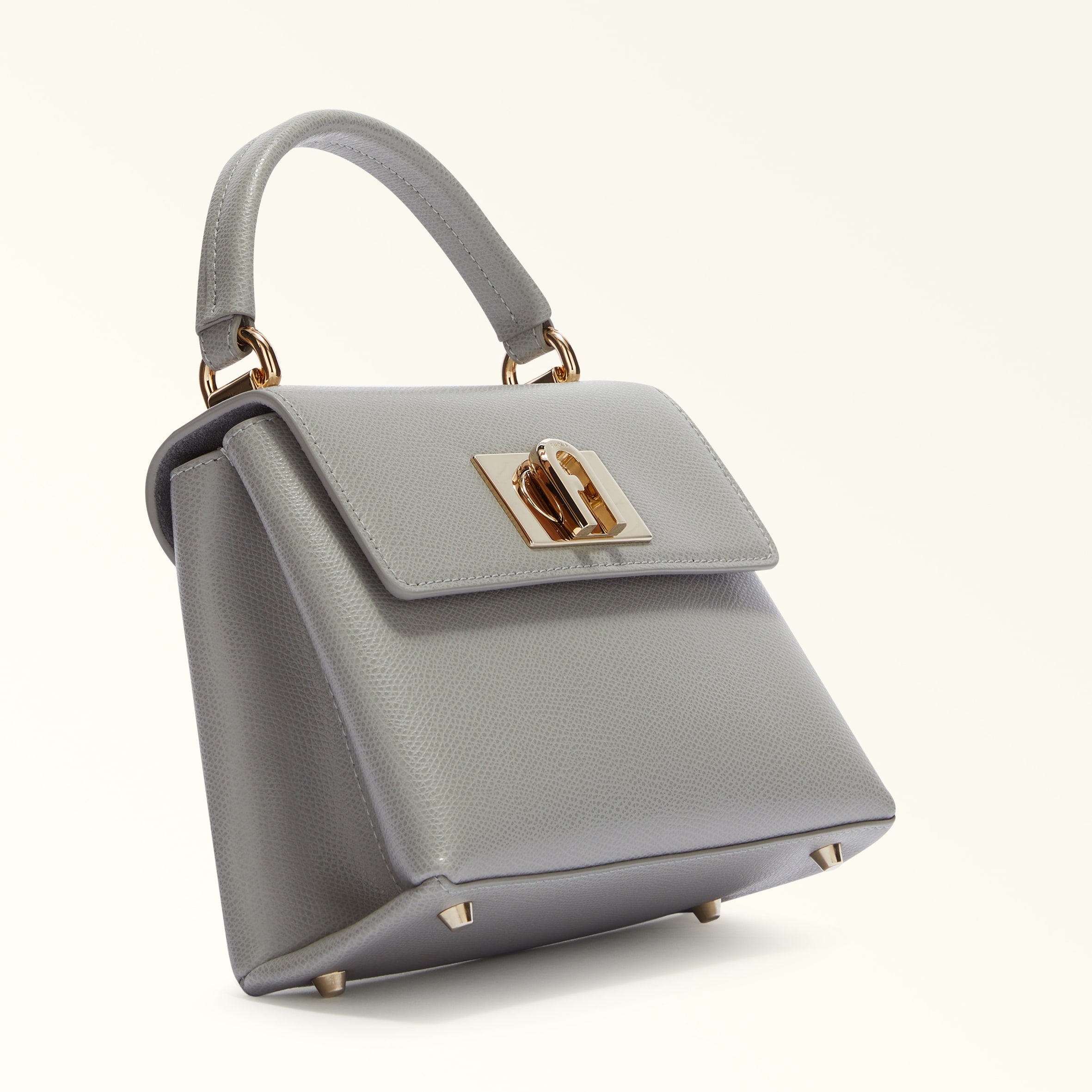 Furla 1927 Light Grey Top Handle Bag